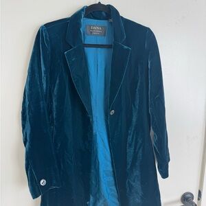 Dana Buchman Rich Blue Velvet Jacket
